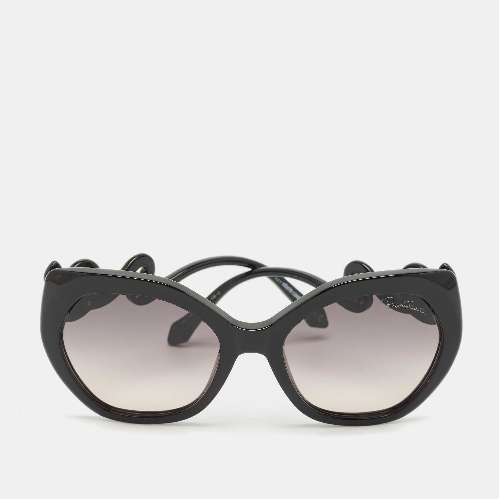 

Roberto Cavalli Black Gradient Chianciano Oversized Sunglasses