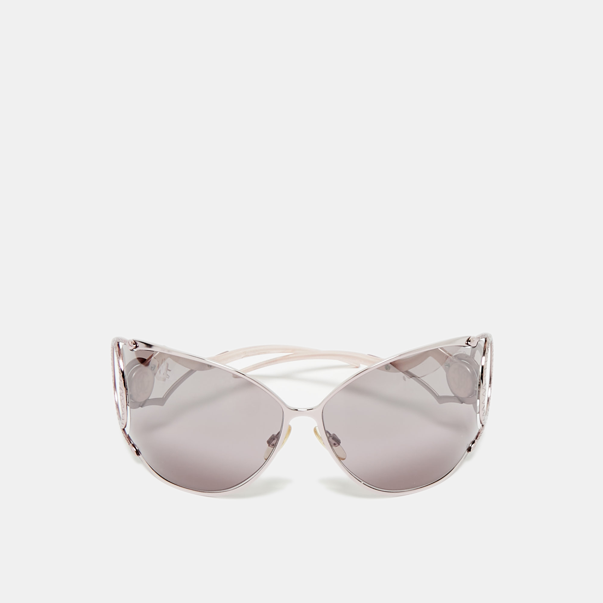 

Roberto Cavalli Light Pink Zircone 464S Oversized Sunglasses