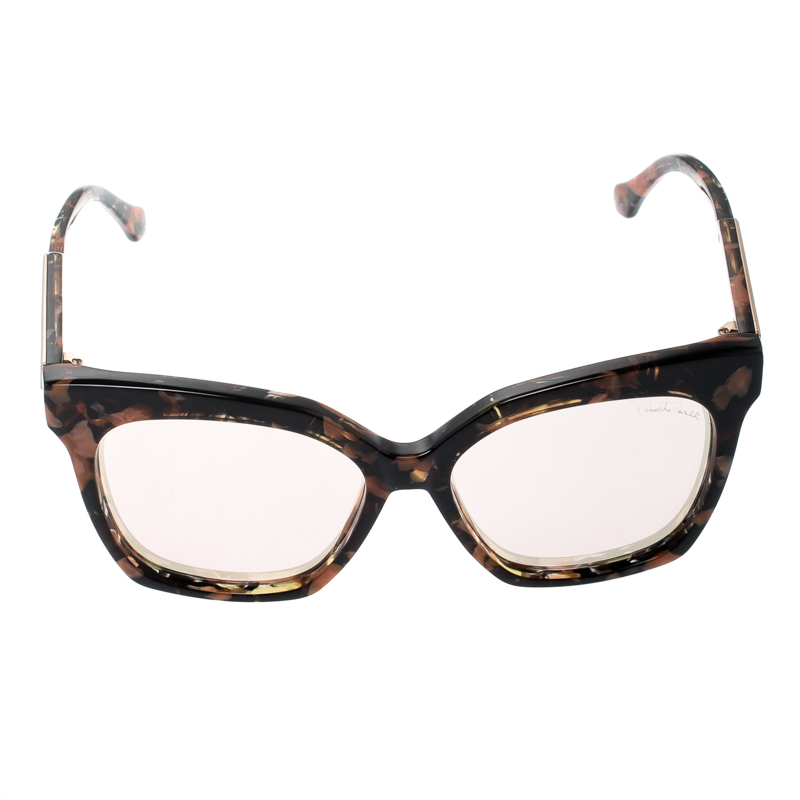 

Roberto Cavalli Havana/ Pink Mirrored Montieri 1097 Wayfarer Sunglasses