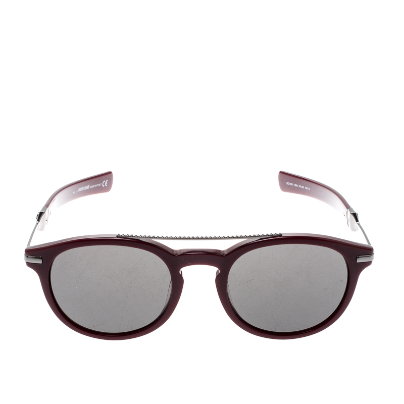 

Roberto Cavalli Burgundy/Black RC1021 Wayfarer Sunglasses