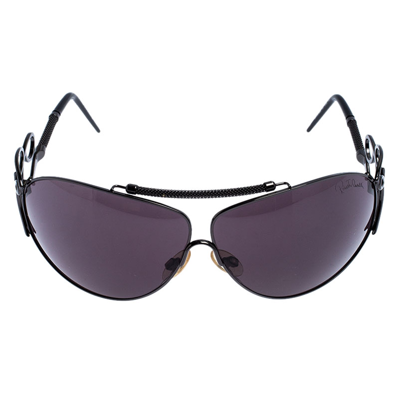 

Roberto Cavalli Black 300S Carneia Oversize Sunglasses