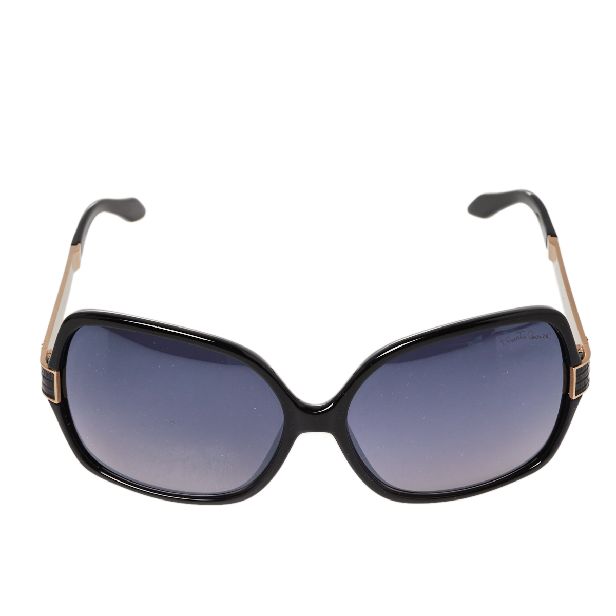 

Roberto Cavalli Black/Grey Gradient Albizia 648S Oversize Square Sunglasses