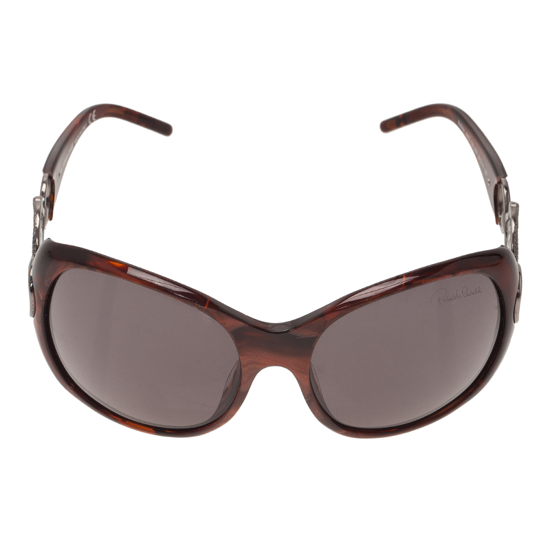 

Roberto Cavalli Tortoise Frame Rubino Sunglasses, Brown