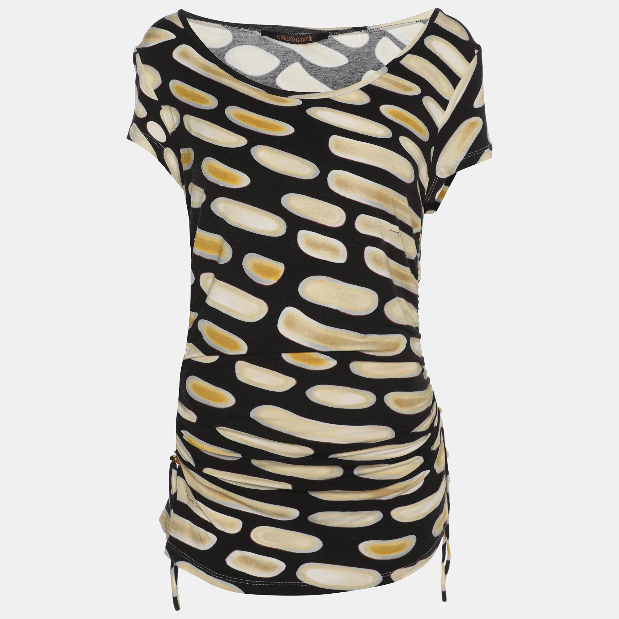 

Roberto Cavalli Multicolor Jersey Ruched Top L