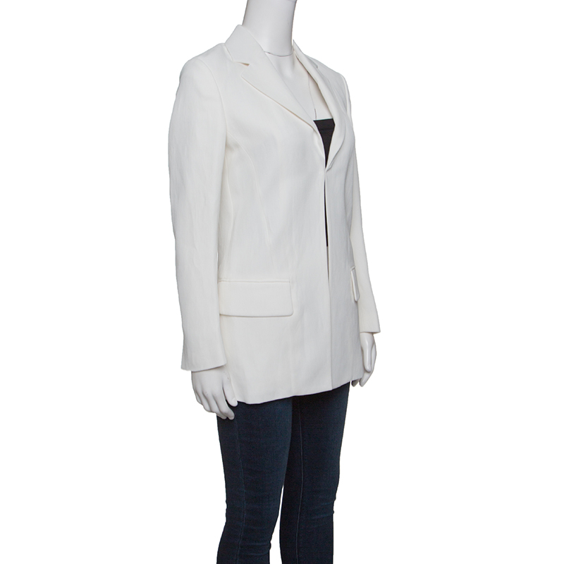 

Roberto Cavalli Firenze Off White Tailored Blazer