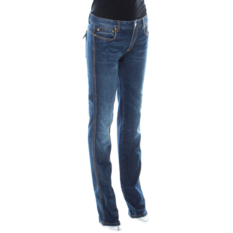 

Roberto Cavalli Blue Medium Wash Denim Slim Fit Jeans