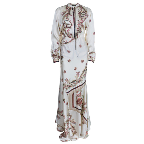 Roberto Cavalli Floral Printed Skirt and Top Set XL