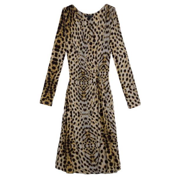 Roberto Cavalli Leopard Print Dress M