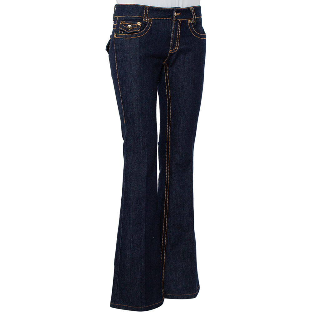 

Roberto Cavalli Navy Blue Denim Bootcut Jeans