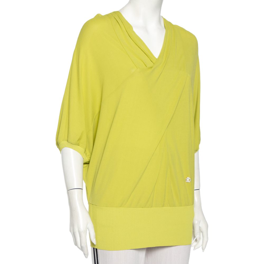 

Roberto Cavalli Light Green Knit Oversized Top