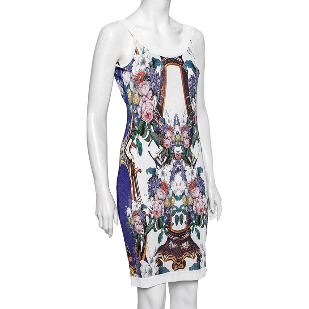 

Roberto Cavalli Multicolor Printed Jersey Sleeveless Dress