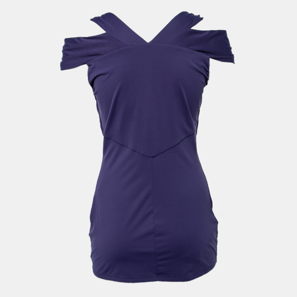

Roberto Cavalli Purple Jersey Sleeveless Top