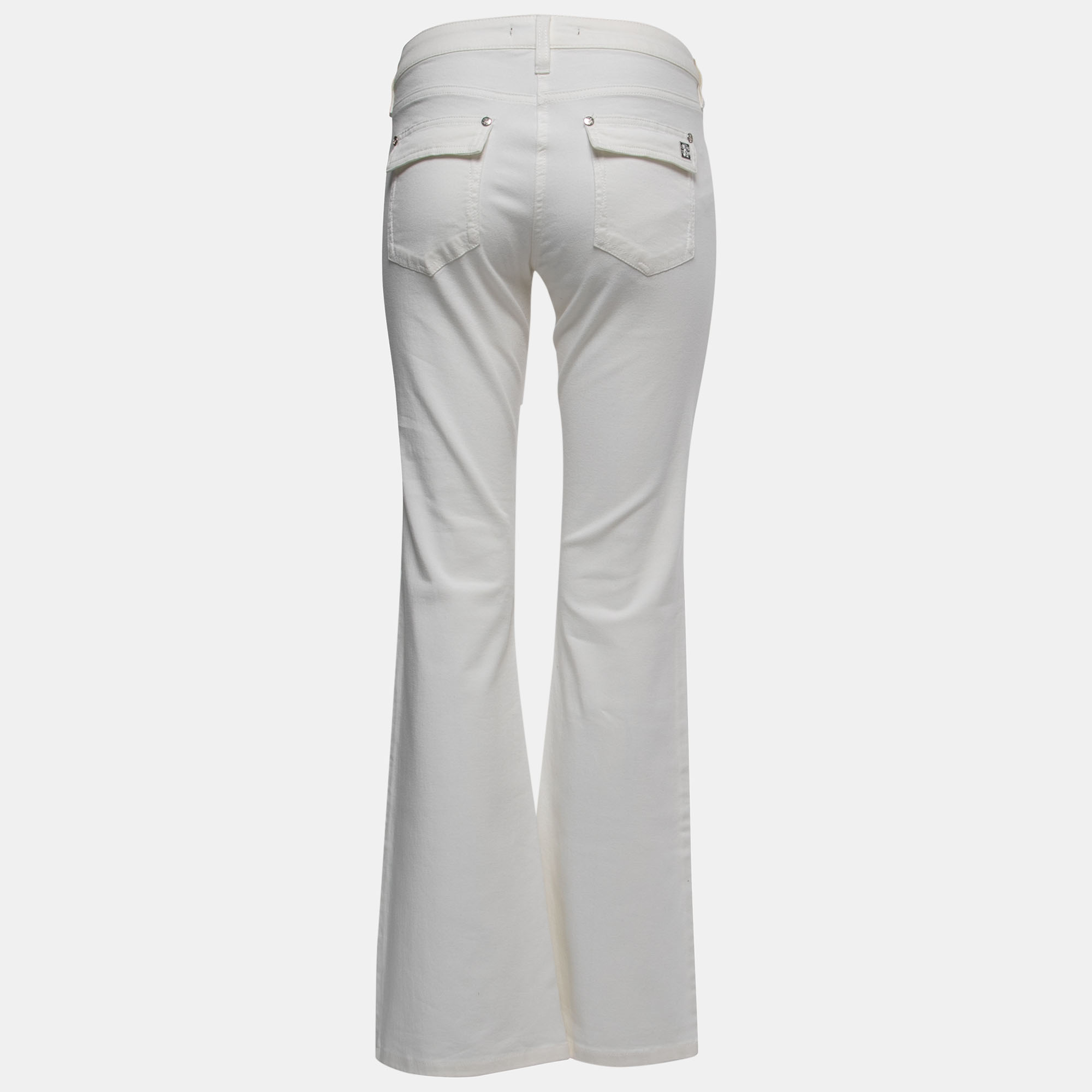 

Roberto Cavalli White Denim Flared Jeans  Waist 31