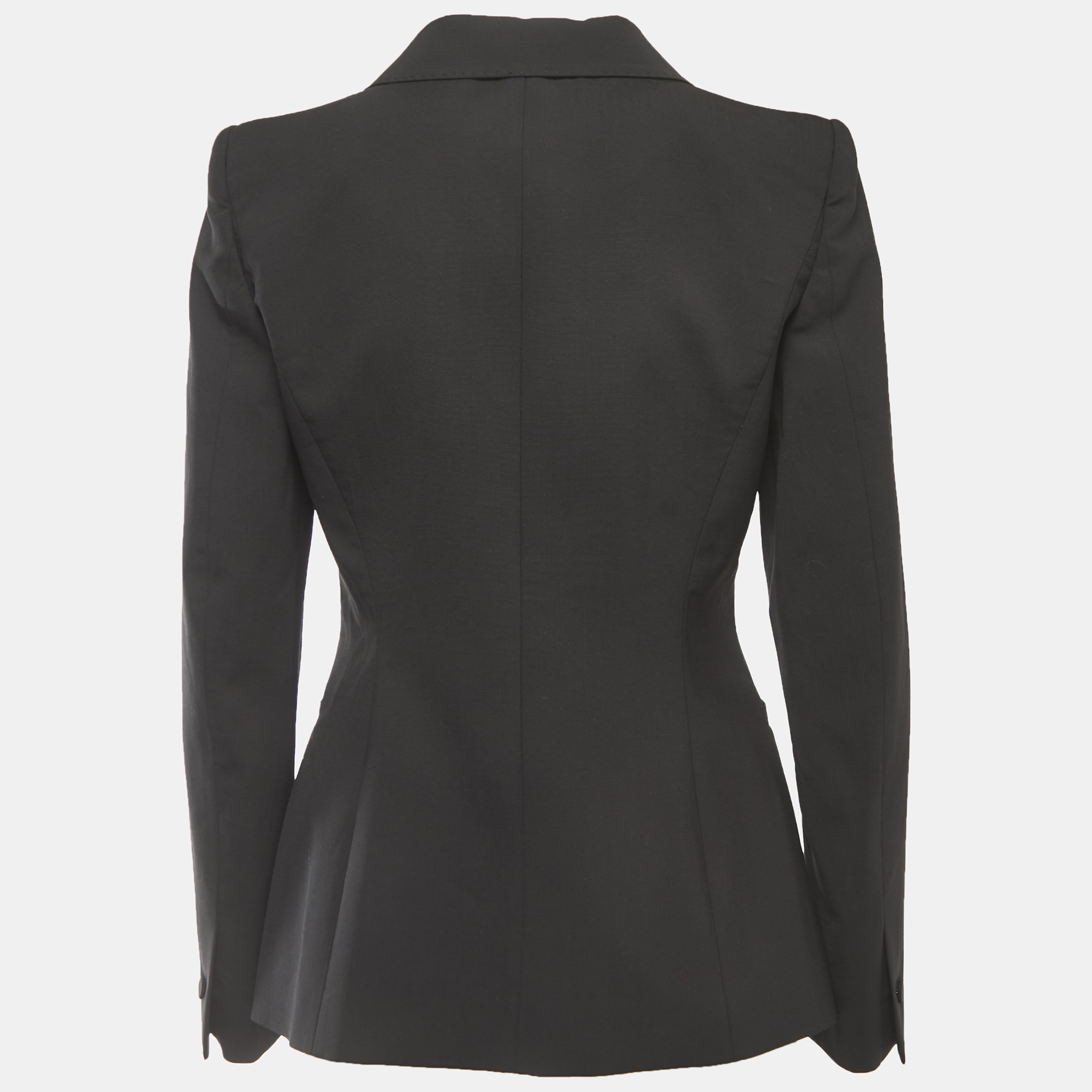 

Roberto Cavalli Black Wool Single Breasted Blazer