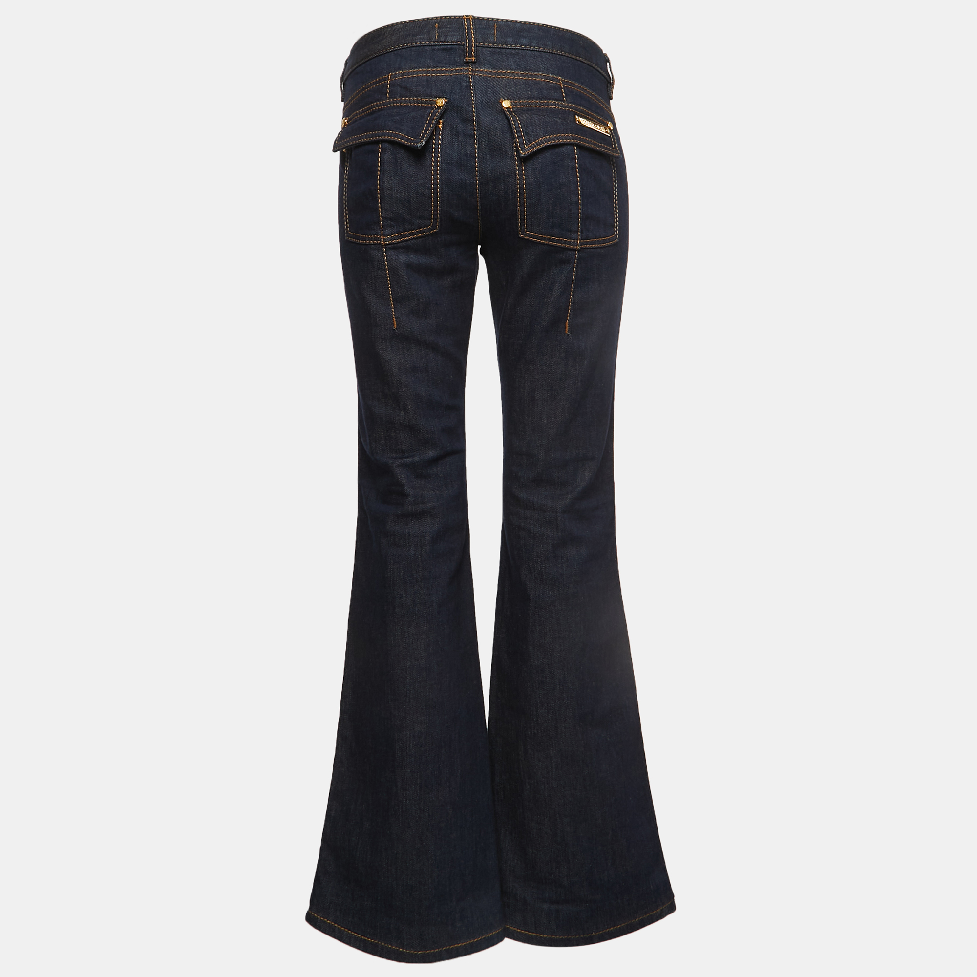 

Roberto Cavalli Dark Blue Denim Flared Jeans  Waist 32
