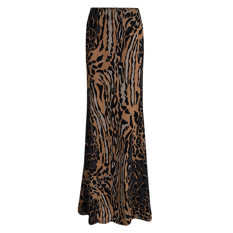 

Roberto Cavalli Multicolor Animal Printed Knit Top and Maxi Skirt Set