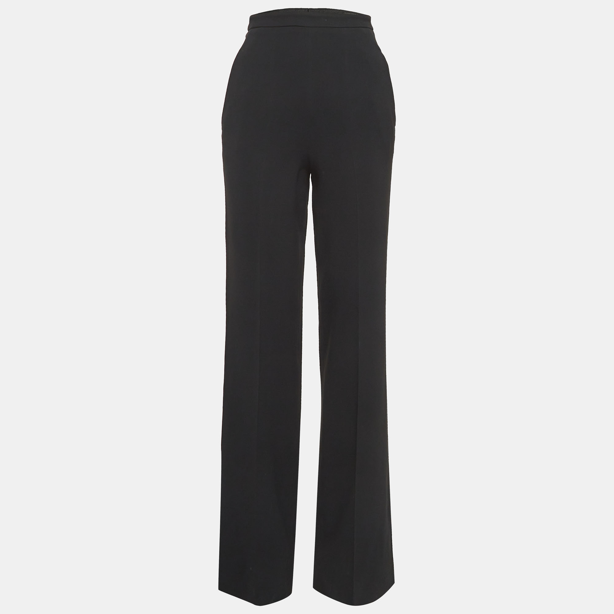 

Roberto Cavalli Black Crepe High Waist Trousers