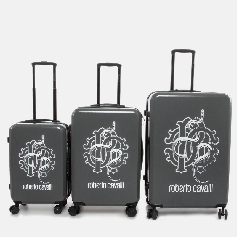 

Roberto Cavalli Grey Polycarbonate Lightweight Spinner Suitcase Set of 3