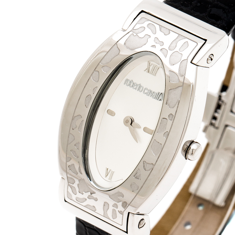 

Roberto Cavalli Silver Stainless Steel Diana R7251118515 Women's Wristwatch, Black