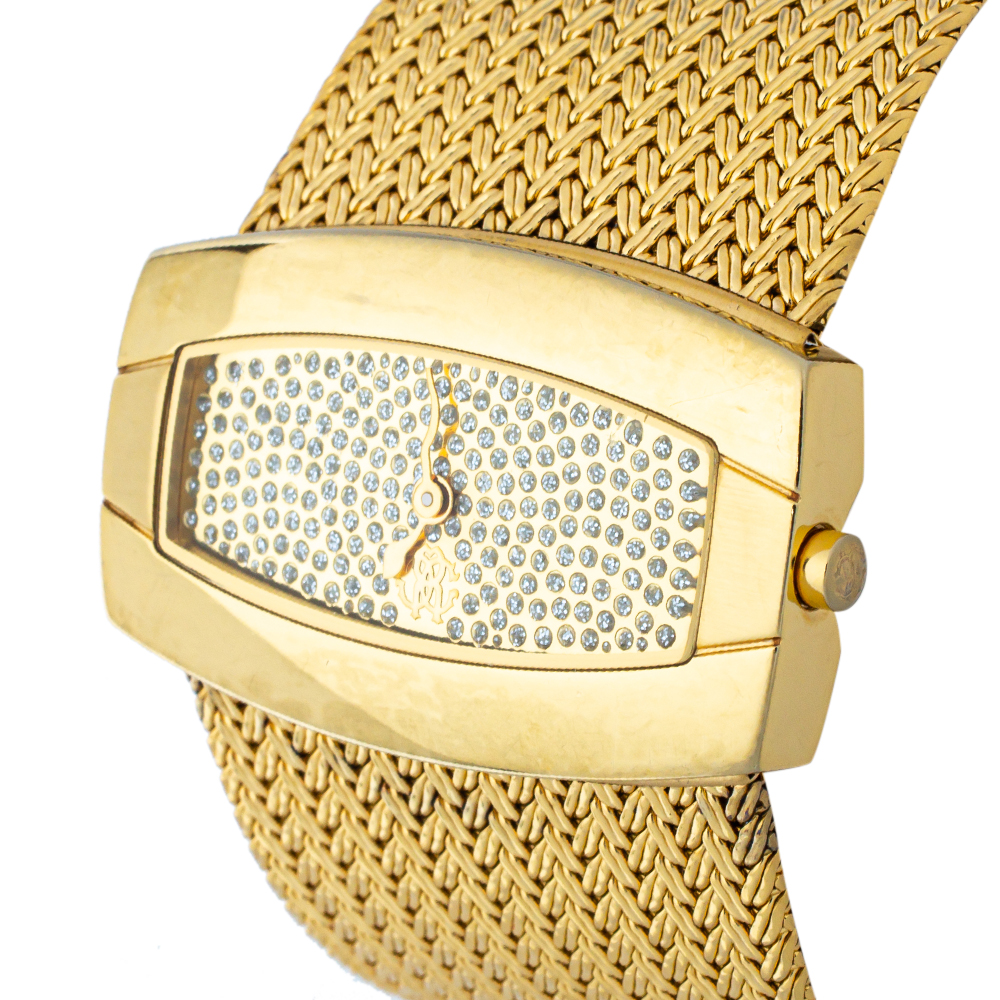 

Roberto Cavalli Gold Tone Stainless Steel Ellisse R7253114617 Women's Wristwatch