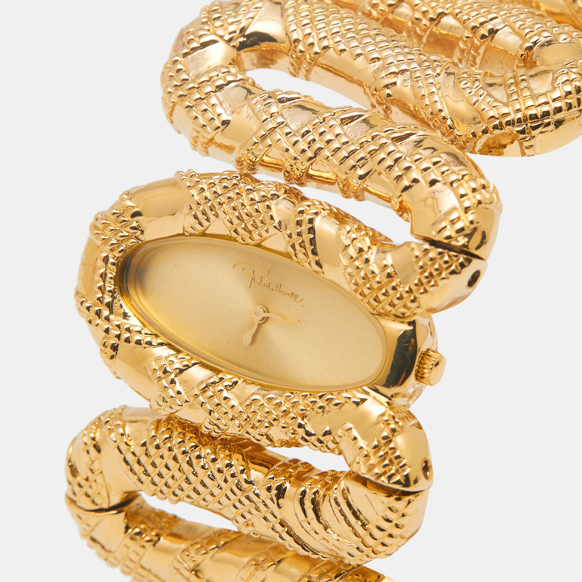 

Roberto Cavalli Champagne Gold Tone Stainless Steel R7253195517 Cleopatra Women's Wristwatch