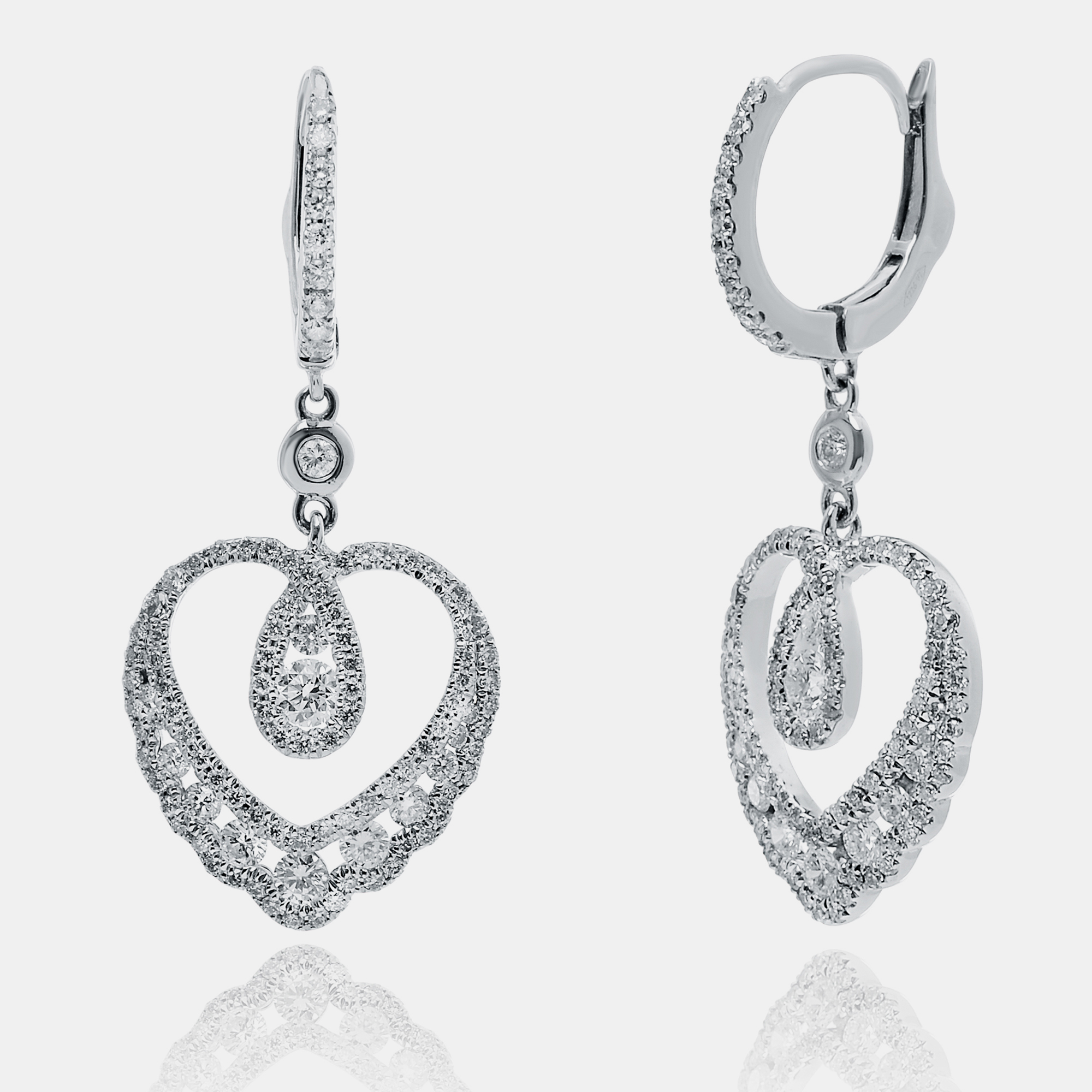 

Roberto Coin 18K White Gold Diamond 1.17ct. tw. Drop Earrings