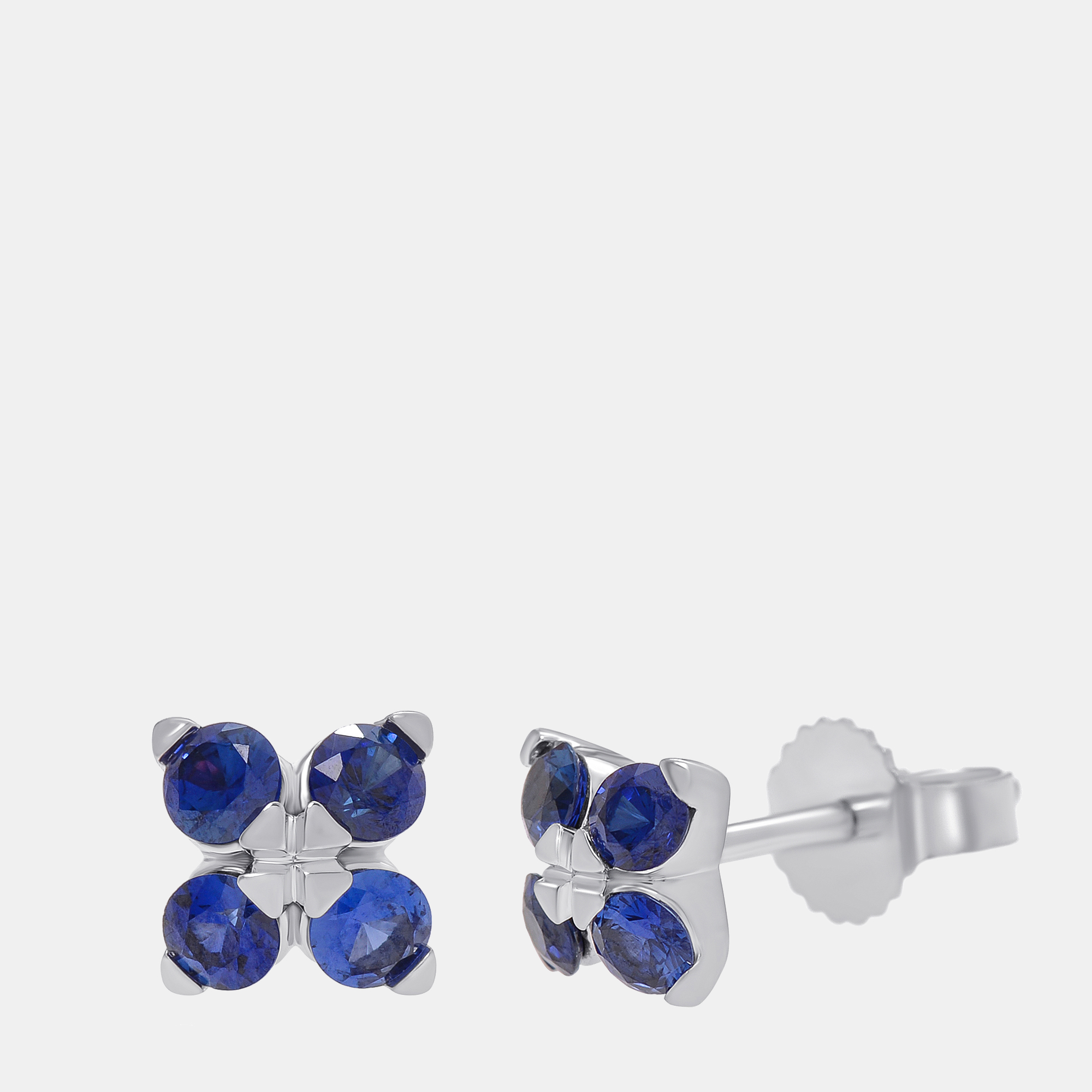 

Roberto Coin Love in Verona 18K White Gold, Blue Sapphire Stud Earrings 111465AWERXS