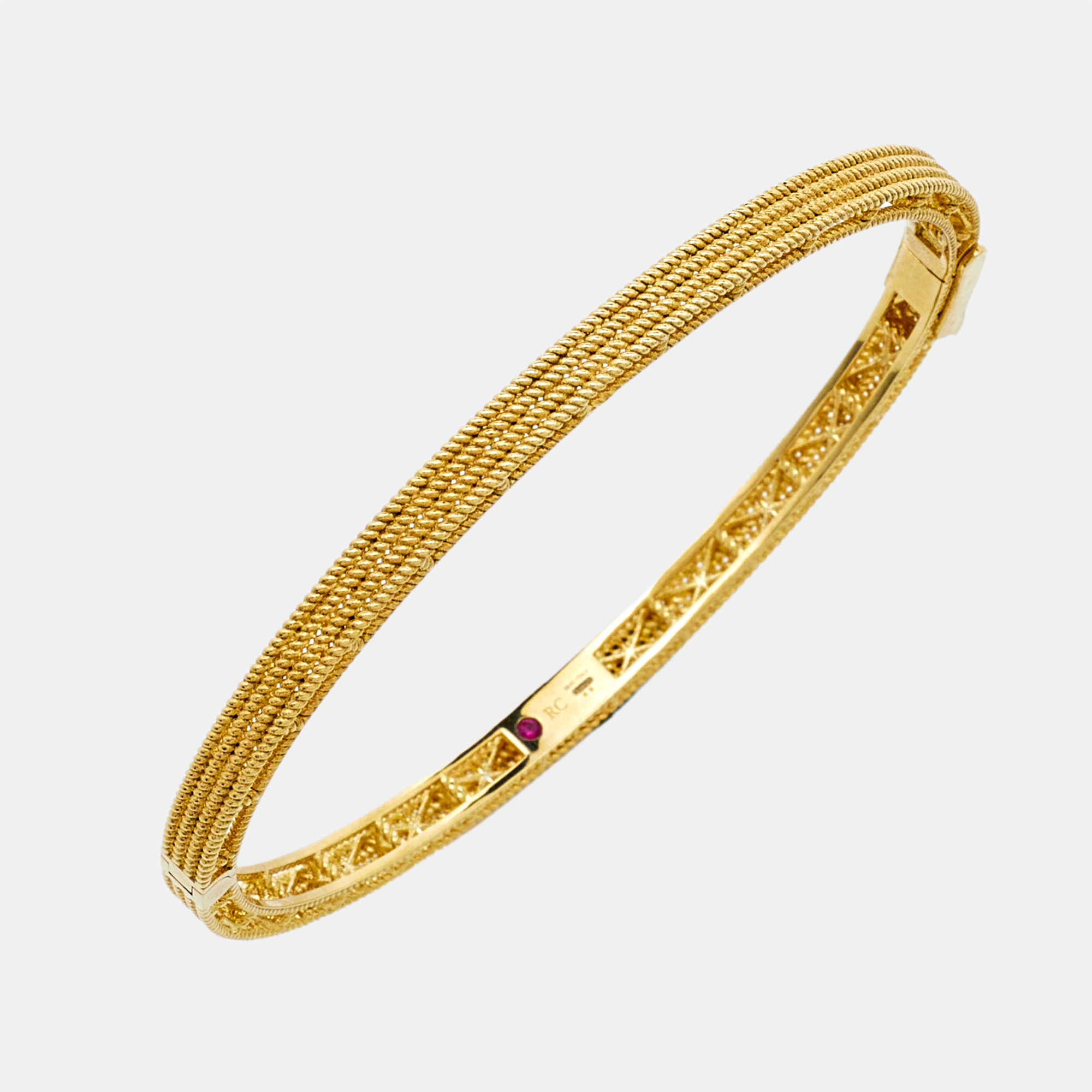 

Roberto Coin Symphony Barocco 18K Yellow Gold Bangle Bracelet