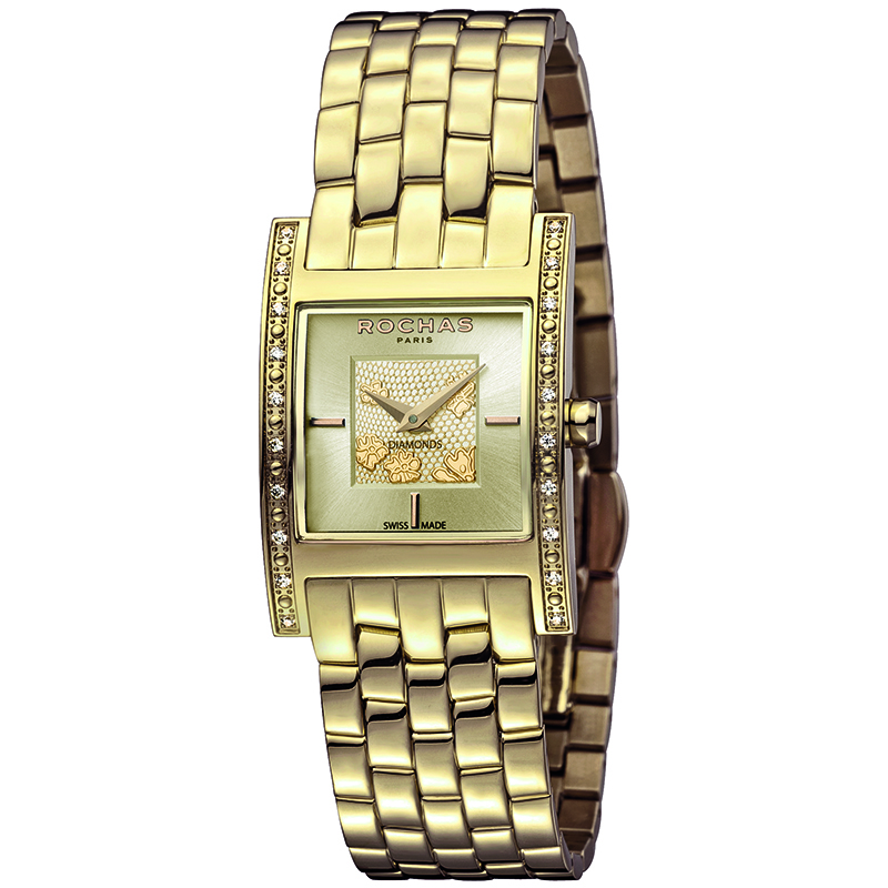 

Rochas Champagne Gold Plated Stainless Steel RP2L007M0051 Women's Wristwatch