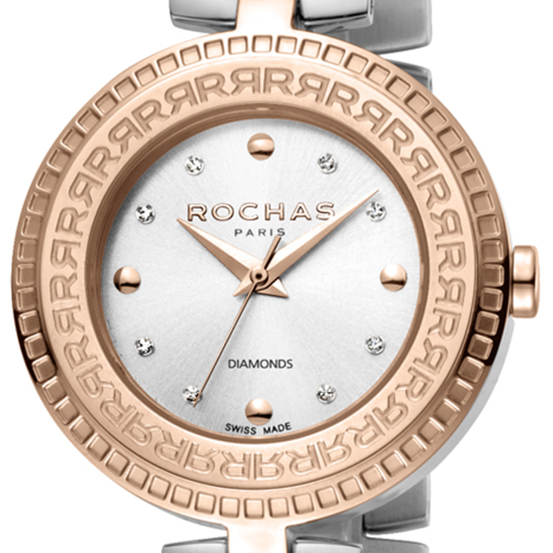 

Rochas Silver Rose Gold-Plated Stainless Steel RP2L019M0081 Women's Wristwatch