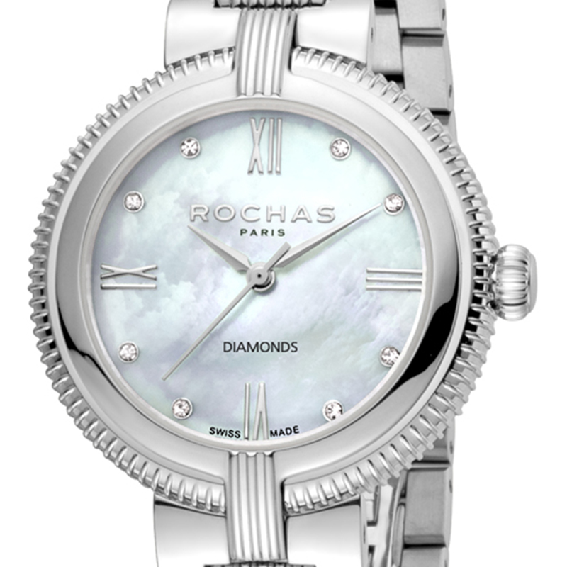 

Rochas Silver MOP Stainless Steel RP2L018M0011 Women's Wristwatch, Multicolor