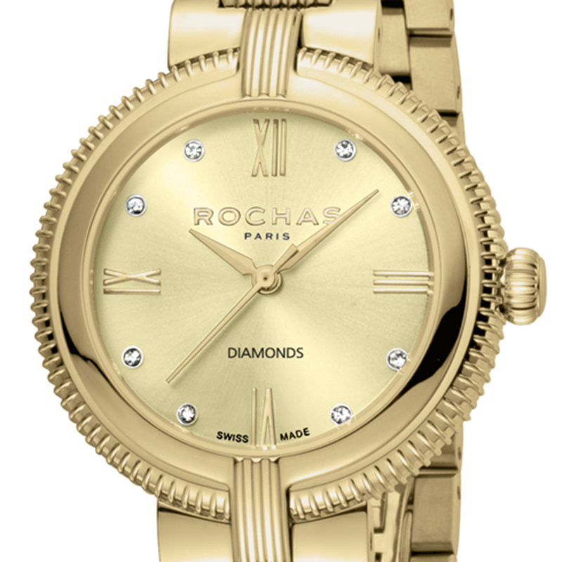 

Rochas Champagne Gold-Plated Stainless Steel RP2L018M0021 Women's Wristwatch