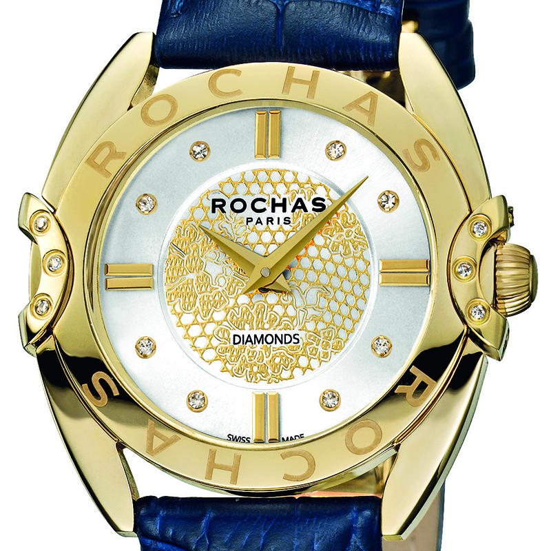 

Rochas MOP Gold-Plated Stainless Steel and Leather RP2L008L0031 Women's Wristwatch, White