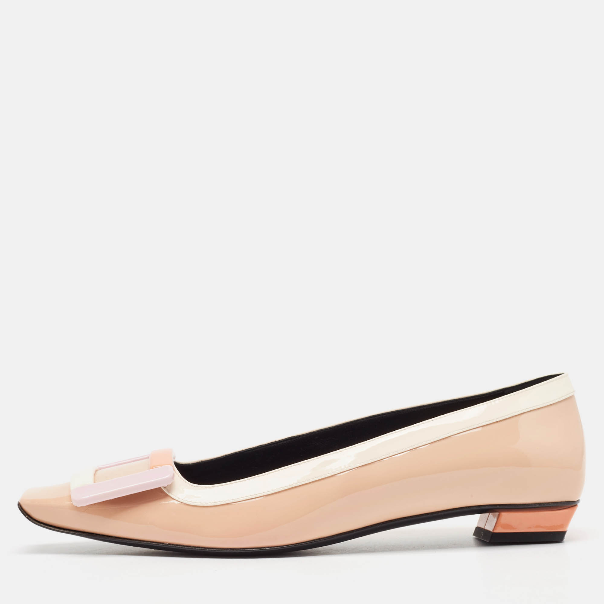 

Roger Vivier Multicolor Patent Leather Ballet Flats Size