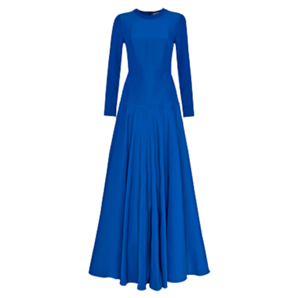 Roksanda Ilincic Laurine Royal Blue Floor-Length Dress S