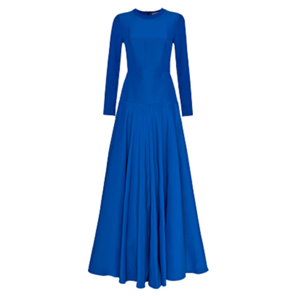 Pre Owned Roksanda Ilincic Laurine Royal Blue Floor-Length Dress M