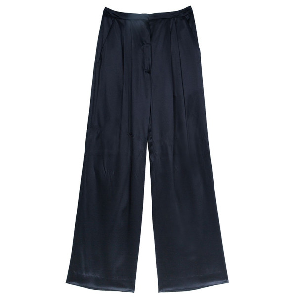 Pre Owned Roksanda Ilincic Silk Wide-leg Trousers M