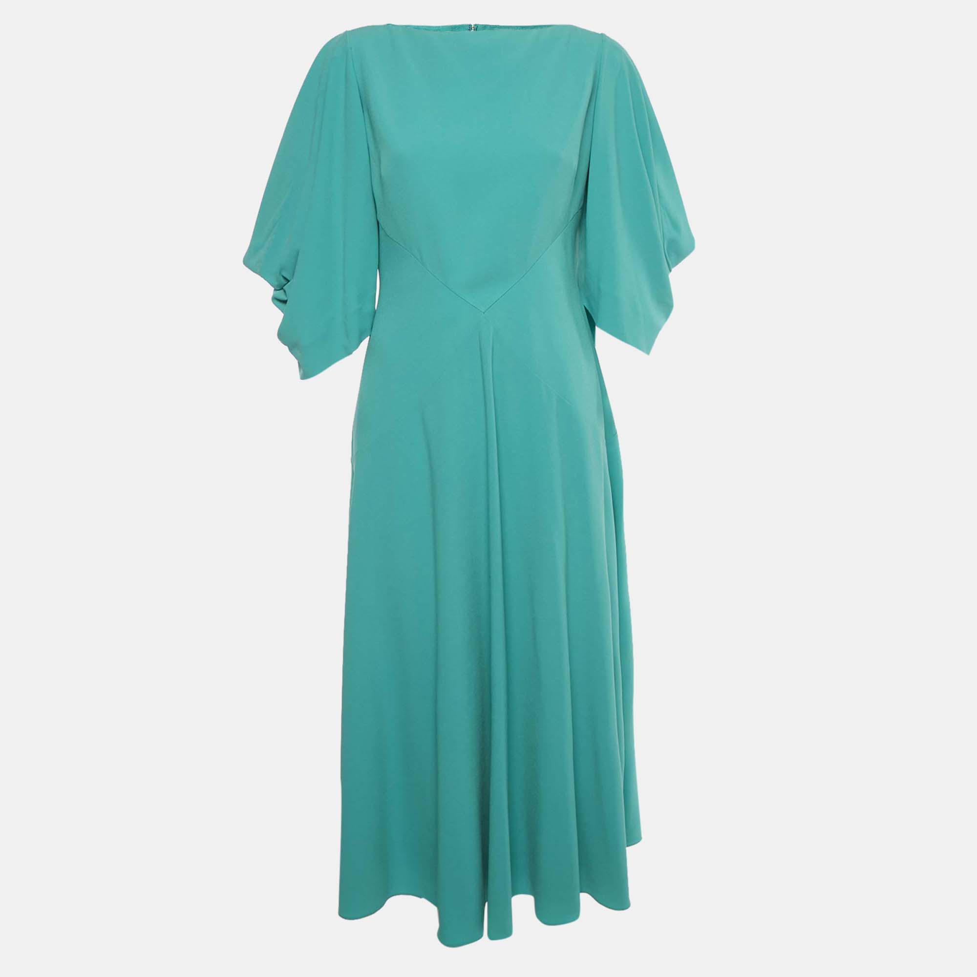 

Roksanda Green Crepe Leticia Midi Dress M