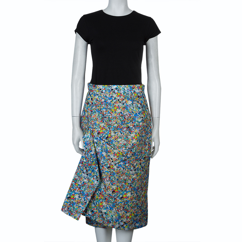 

Roksanda Ilincic Multicolor Pleated Detail Skirt