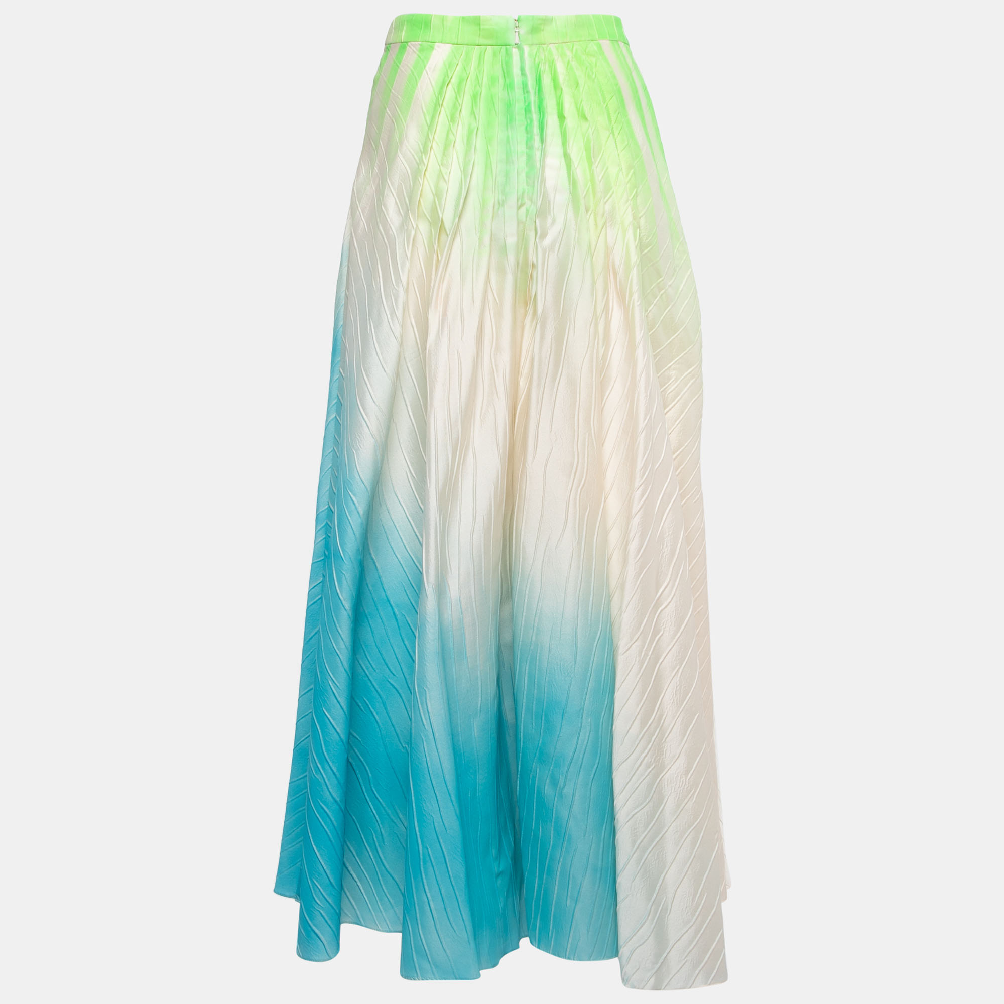 

Roksanda Multicolor Nylon Blend Pleated Maxi Skirt