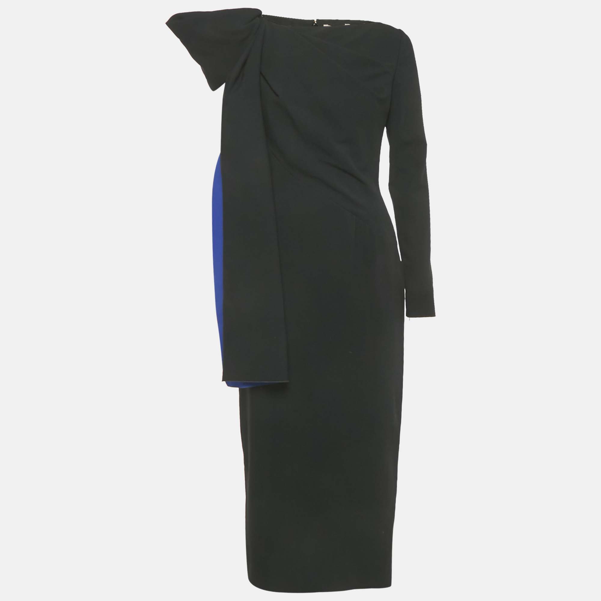 

Roksanda Black Crepe Margarida Midi Dress M
