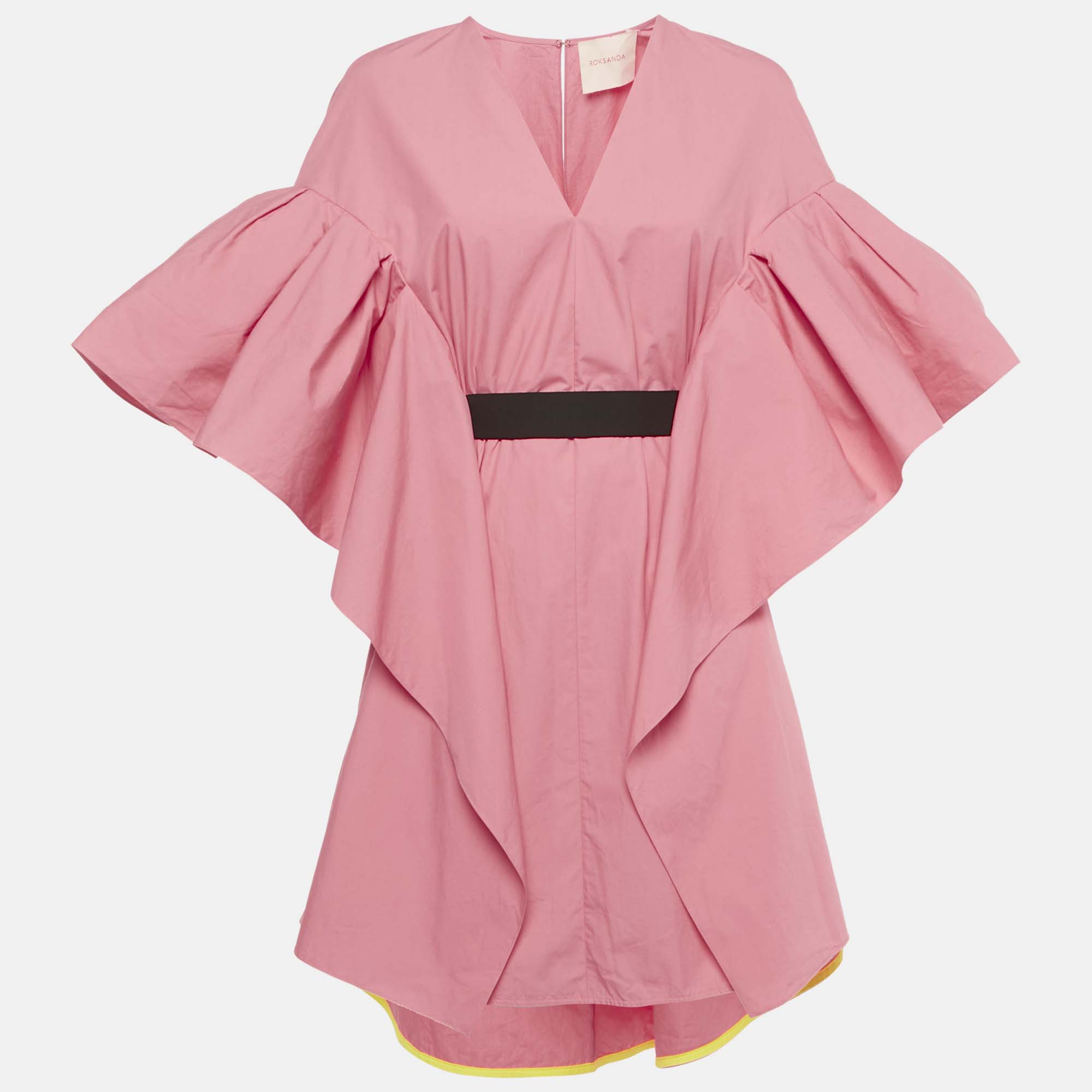 

Roksanda Pink Poplin Ruffled Mini Dress M
