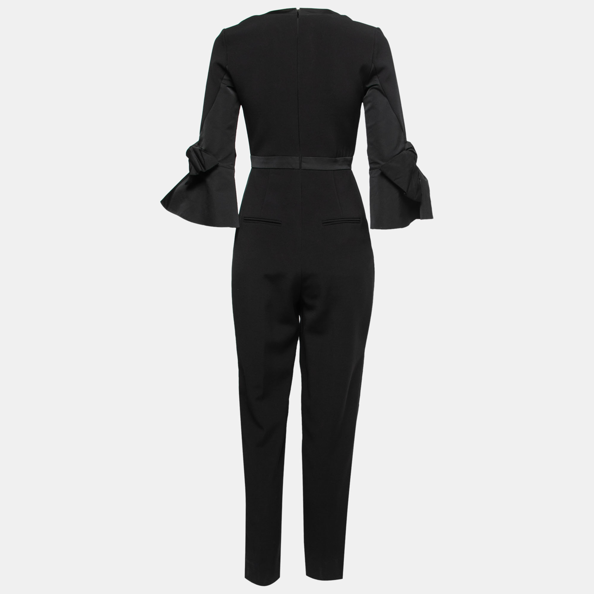 

Roksanda Black Crepe Bow Sleeve Detail Jumpsuit