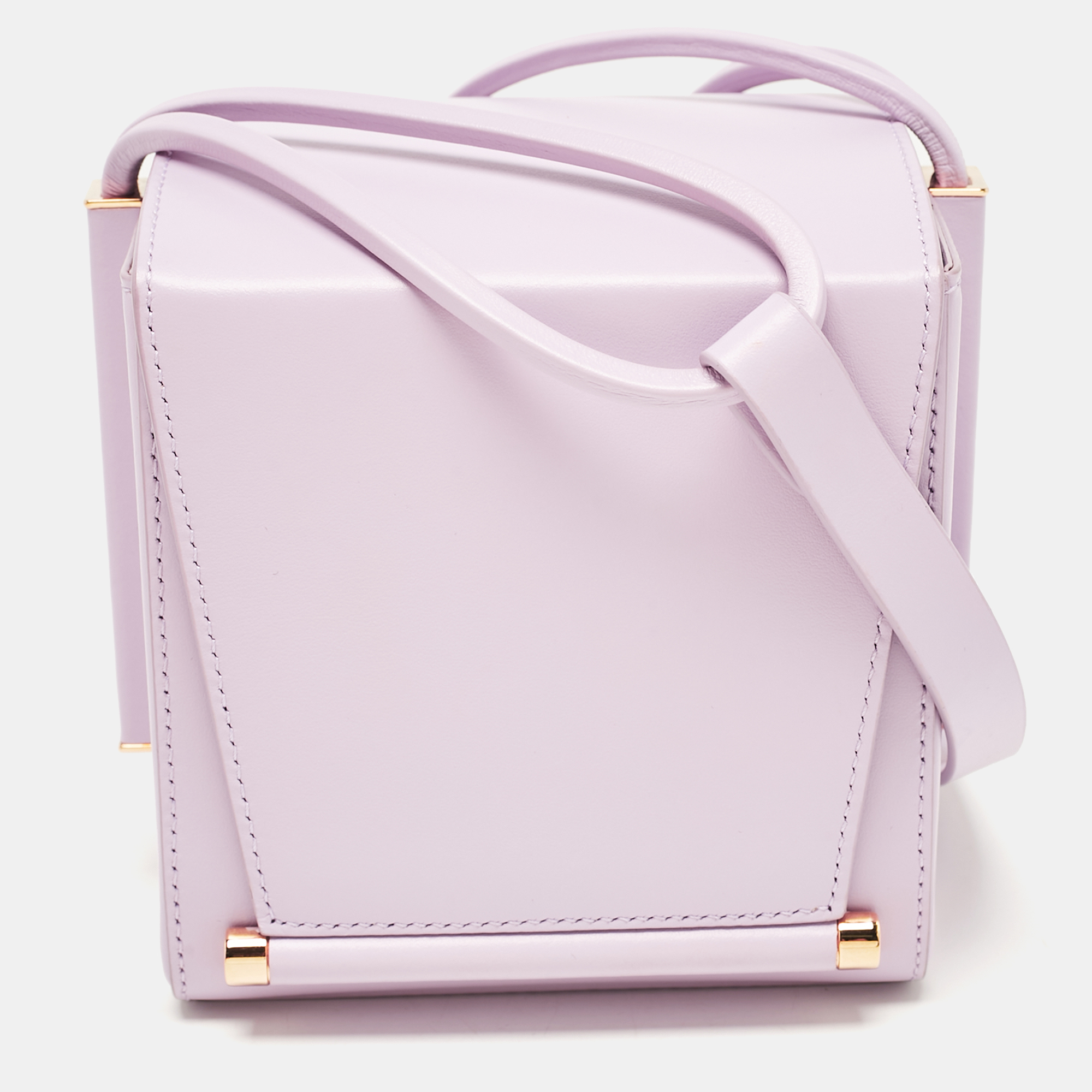 

Roksanda Light Purple Leather Box Shoulder Bag