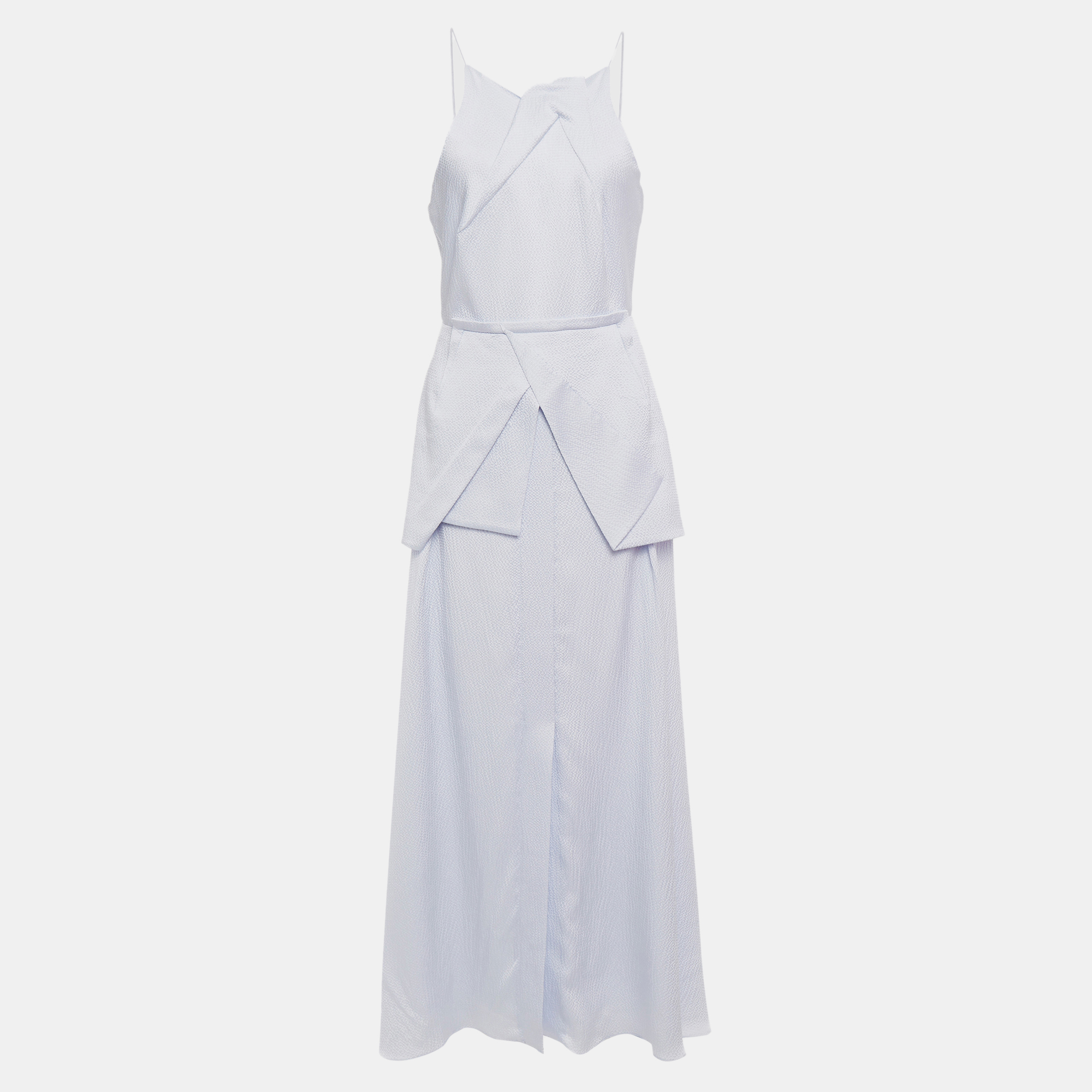

Roland Mouret Silk Maxi Dress 12, White