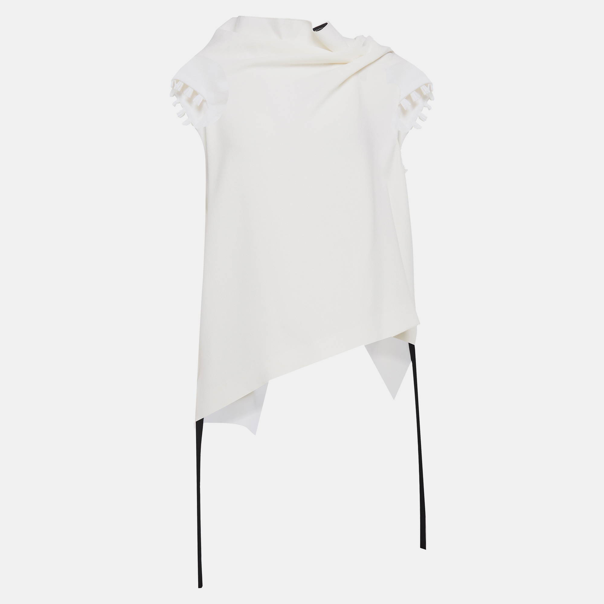Pre-owned Roland Mouret Wool Sleeveless Top 10 In White