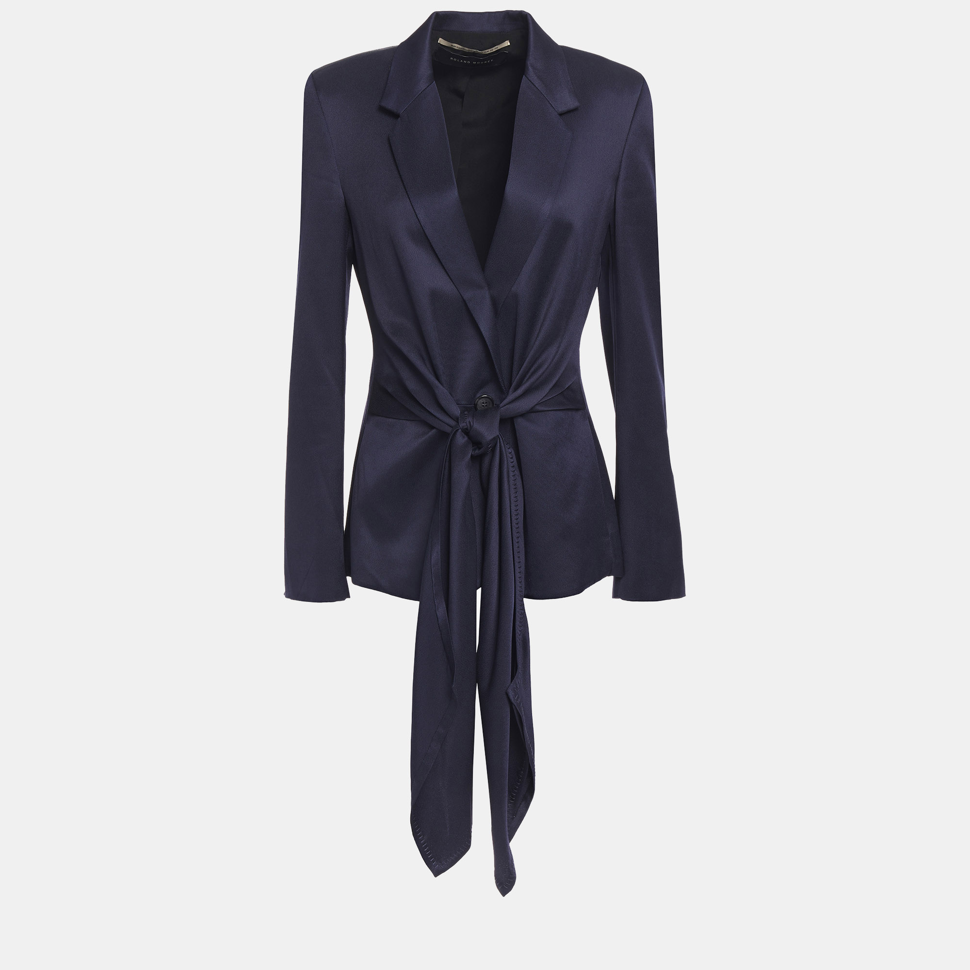Pre-owned Roland Mouret Viscose Blazers 1 In Black