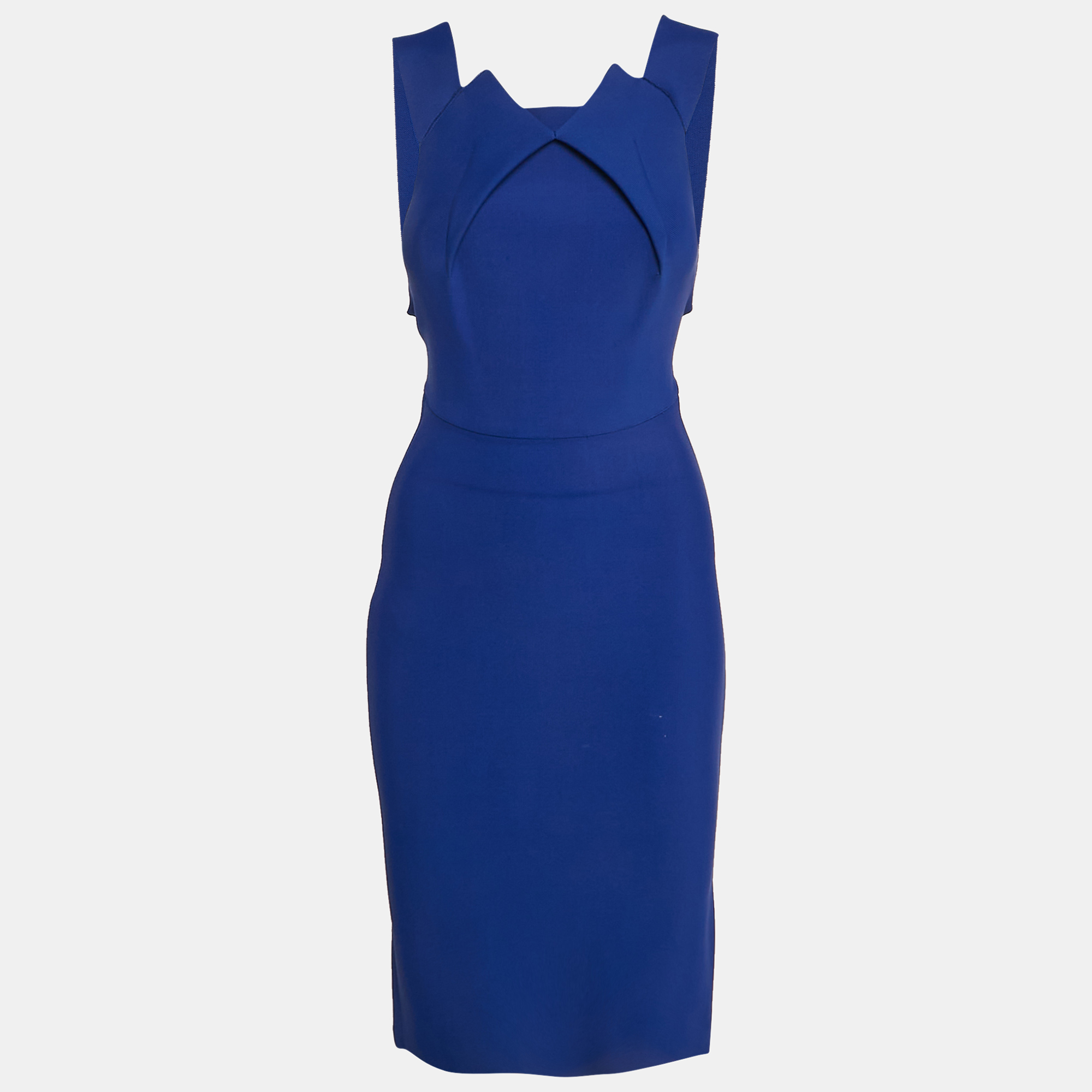 

Roland Mouret Royal Blue Knit Sleeveless Bodycon Dress S