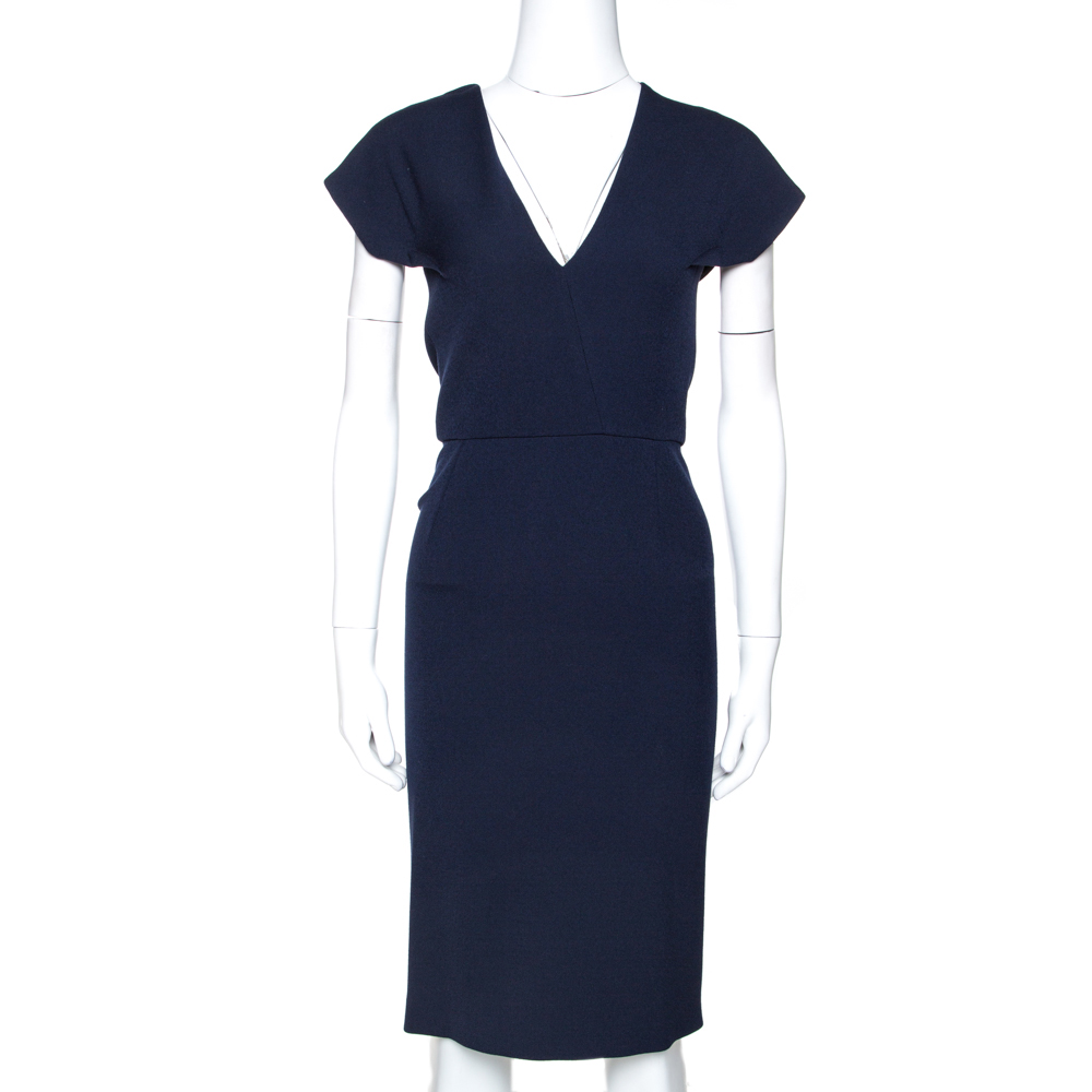 roland mouret navy dress