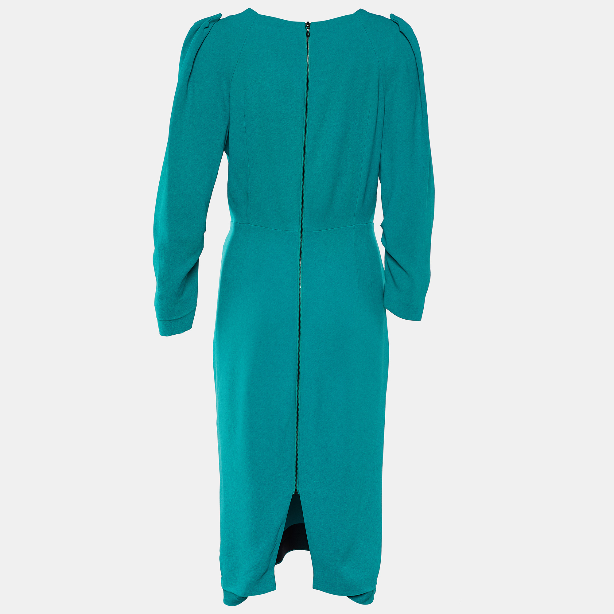 

Roland Mouret Blue Crepe Zip Closure Dress